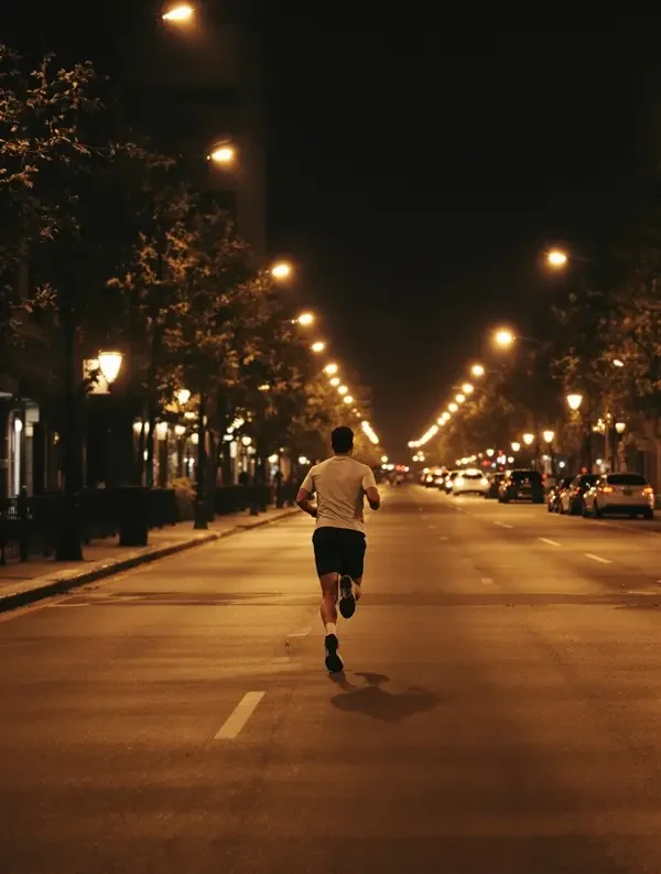 城市夜跑的人 - 夜晚随笔 - 芒果影视